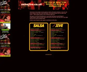 Salsajive.co.uk(Salsa Jive UK) Screenshot