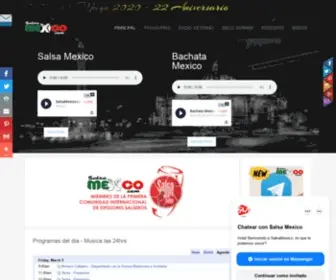 Salsamexico.com(Salsa de Mexico para el mundo desde 1998) Screenshot