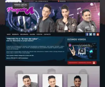 Salsaproyectoa.com(Proyecto A Orquesta) Screenshot