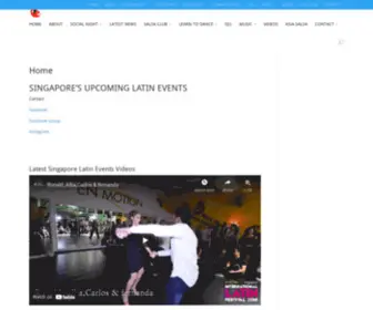 Salsasg.com(Salsa Bachata Singapore) Screenshot