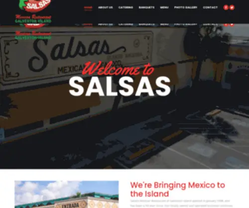 Salsasgalveston.com(Galveston, Texas) Screenshot