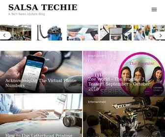 Salsatechie.com(A Tech News Update Blog) Screenshot