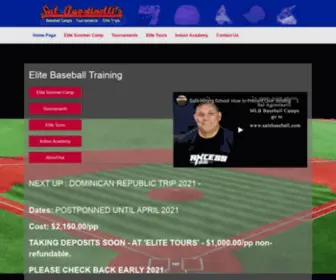 Salsbaseball.com(Baseball Camps) Screenshot