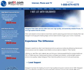 Salsgiver.com(Fiber Optic) Screenshot