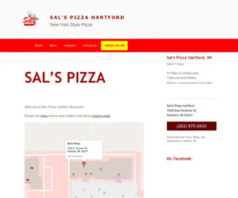 Salspizzahartford.com(New York Style Pizza) Screenshot