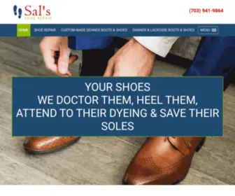 Salsshoerepair.net(Shoe Care) Screenshot