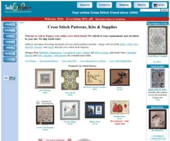Salt-AND-Pepper.com(Shop Cross Stitch Patterns) Screenshot