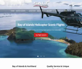 Saltair.co.nz(Bay of Islands Scenic Aeroplane & Helicopter Flights) Screenshot