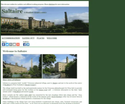 Saltaire-Village.co.uk(Saltaire Village) Screenshot