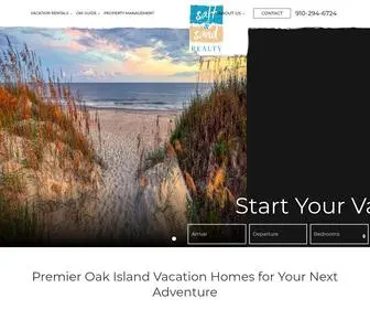 Saltandsandrealty.com(Oak Island NC Vacation Rentals & Beach Homes) Screenshot