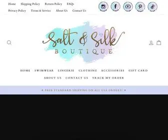 Saltandsilkboutique.com(❤︎) Screenshot