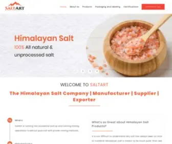 Saltart.com(The Himalayan Salt Company) Screenshot