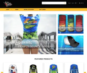 Saltbandits.com(Performance Offshore Gear and Apparel) Screenshot