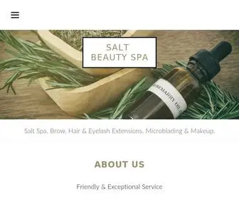 Saltbeautyspa.com(Salt Beauty Spa) Screenshot