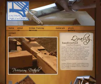 Saltboxmillworks.com(Saltbox Millworks Custom Timber Frame Homes) Screenshot