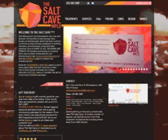 Saltcaveminnesota.com(The Salt Cave) Screenshot