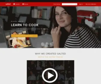 Saltedtv.com(Video Cooking School) Screenshot