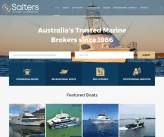 Saltersboats.com.au(WA's Most Respected Boat Brokers) Screenshot