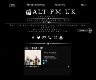 Saltfmradio.com(The station) Screenshot