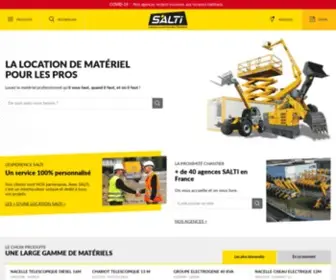 Salti.fr(Location de matériel pour les professionnels du BTP) Screenshot