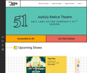 Saltlakeactingcompany.org(Salt Lake Acting Company) Screenshot
