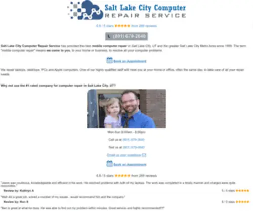 Saltlakecitycomputerrepairservice.com(Salt Lake City Computer Repair Service) Screenshot