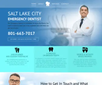 Saltlakecityemergencydentist.net(Salt Lake City Emergency Dentist In Utah.  Our SLC Office) Screenshot