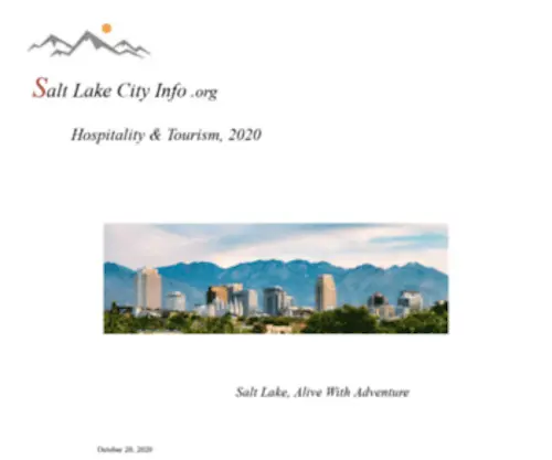 Saltlakecityinfo.org(All About Salt Lake City Trusted Information Website) Screenshot