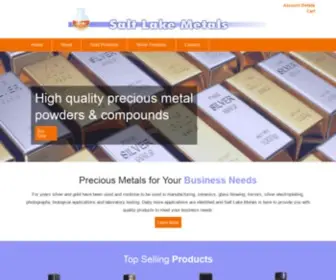 Saltlakemetals.com(Salt Lake Metals) Screenshot