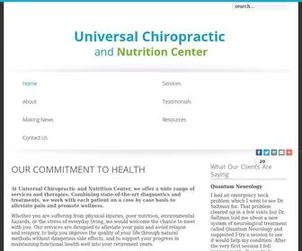 Saltmanonline.com(Universal Chiropractic and Nutrition Center) Screenshot