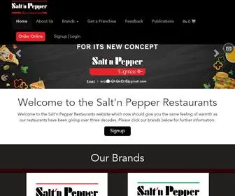 Saltnpepper.com.pk(N Pepper Restaurants Official Website Salt n Pepper Restaurant) Screenshot