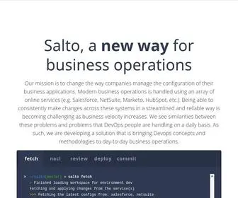 Salto.io(DevOps for Business Applications Configuration) Screenshot
