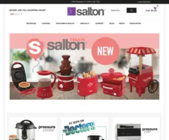 Salton.com(The official website of Salton Appliances. Salton®) Screenshot