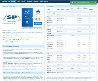 Saltpool.net(Cryptopool) Screenshot
