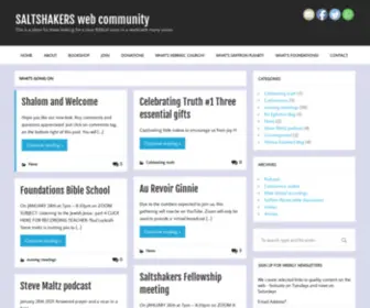 Saltshakers.com(A safe lively Christian and messianic community for Biblical truth) Screenshot
