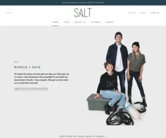 Saltshop.ca(Wardrobe staples Made in Canada) Screenshot