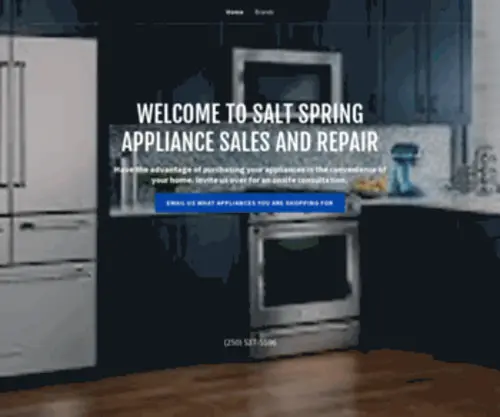 Saltspringappliance.com(Salt Spring Appliance Sales and Repair) Screenshot