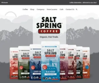 Saltspringcoffee.com(Salt Spring Coffee) Screenshot