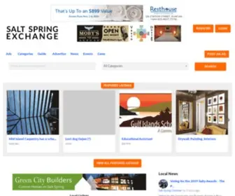 Saltspringexchange.com(Salt Spring Exchange) Screenshot