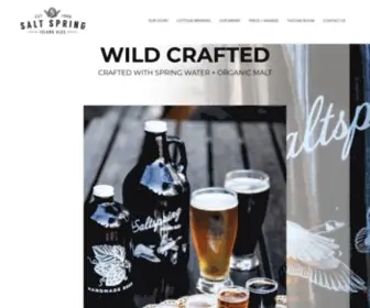 Saltspringislandales.com(Award-winning, organic & local craft beer from Saltspring Island) Screenshot