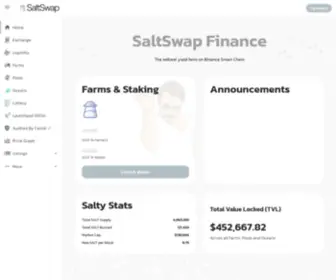 Saltswap.finance(Saltswap finance) Screenshot