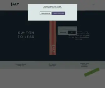 Saltswitch.eu(The official website of the brand of disposable e) Screenshot