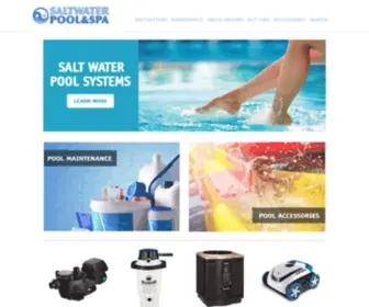 Saltwaterpoolandspa.com(Expert Pool Care and Advice) Screenshot
