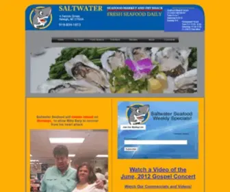 Saltwaterseafoodnc.com(Saltwater Seafood) Screenshot