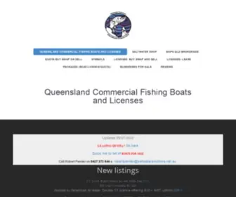 Saltwatersolutions.net.au(QLD Commercial Fishing Licence For Sale) Screenshot