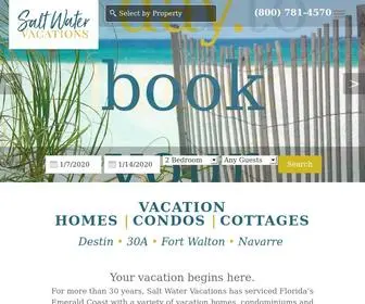 Saltwatervacay.com(Florida Gulf Coast Vacation Rentals) Screenshot