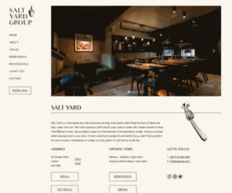 Saltyard.co.uk(Salt Yard) Screenshot