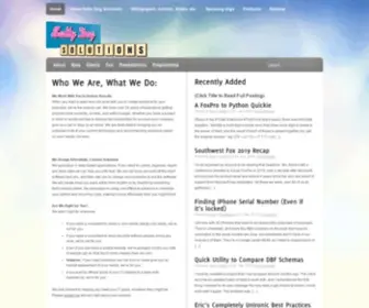 Saltydogllc.com(Salty Dog Solutions creates custom software and) Screenshot