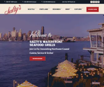 Saltys.com(Home of Salty's Waterfront Seafood Grills) Screenshot