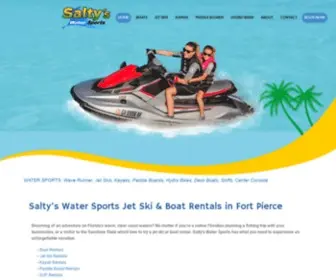 Saltyswatersports.com(Salty's Water Sports & Boat Rental) Screenshot